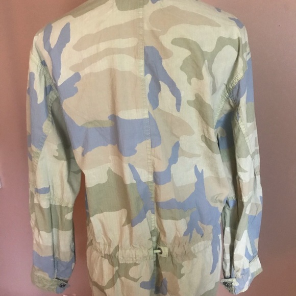 Free People NWT Camo Zip Front Jacket Small S - Picture 3 of 7
